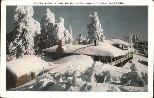 Mount Wilson Mount Wilson Hotel Winter Scene Kat. Mount Wilson