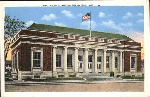 Wisconsin Rapids Post Office Kat. Wisconsin Rapids
