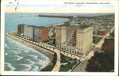 Chicago Illinois The Drake Hotel Lake Shore Drive Kat. Chicago