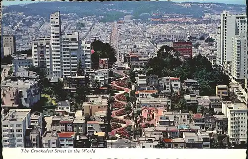 San Francisco California Fliegeraufnahme Lombard Street Kat. San Francisco