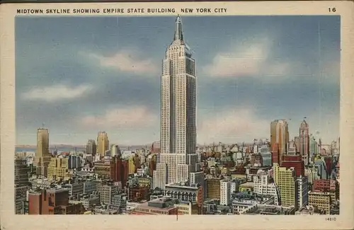 New York City Midtown Skyline Empire State Building / New York /