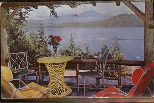 Lake Placid New York Seeterrasse Kat. Lake Placid