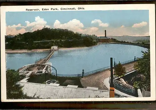 Cincinnati Ohio Reservoir Eden Park Kat. Cincinnati