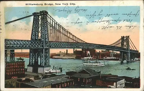 New York City Williamburg Bridge / New York /