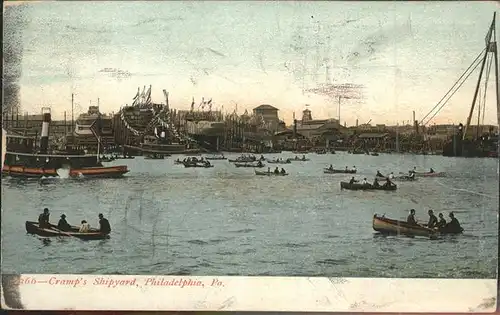Philadelphia Pennsylvania Schiffe Boote Hafen Kat. Philadelphia