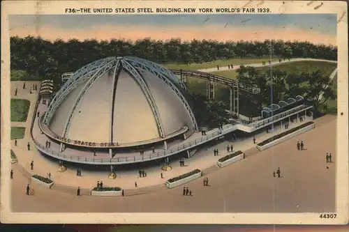 New York City United States Steel Building Worlds Fair 1939 / New York /