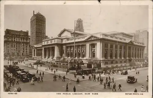 New York City Publick Library Autos  / New York /
