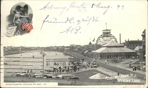 Asbury New Jersey Park Wesley Lake Riesenrad Kat. Asbury