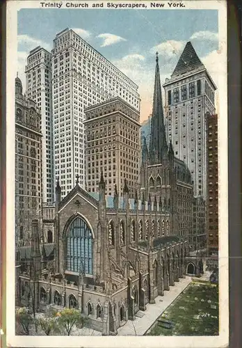 New York City Tritiy Church Skyscrapers / New York /