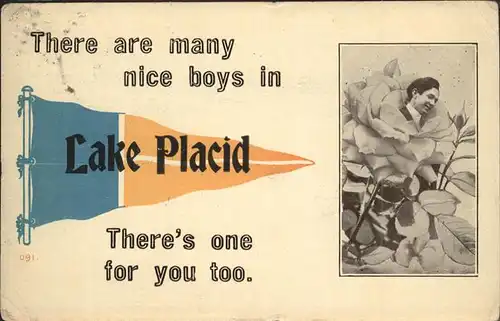Lake Placid Florida Mann in Rose Kat. Lake Placid