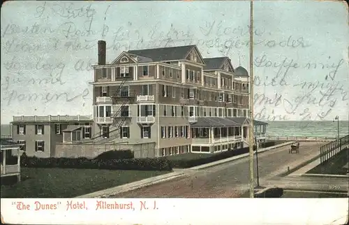 Allenhurst New Jersey The Dunes Hotel Kat. Allenhurst
