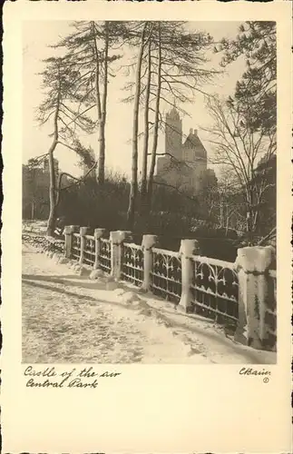 New York City Central Park Castle of the air in winter / New York /