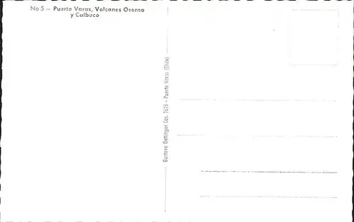 Puerto Varas Vista panoramica con Volcanes Osorno y Calbuco Kat. Puerto Varas