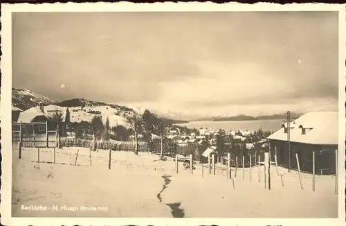 Bariloche Vista parcial lago Nahuel Huapi en invierno Kat. Bariloche