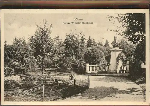 wz77703 Loebau Sachsen Kaiser Wilhelm Denkmal Kategorie. Loebau Alte Ansichtskarten