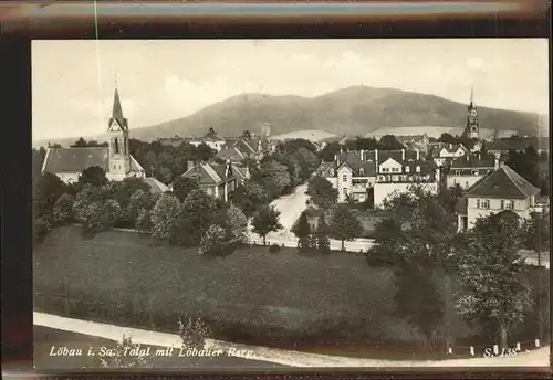 wz78082 Loebau Sachsen mit Loebauer Berg Kategorie. Loebau Alte Ansichtskarten