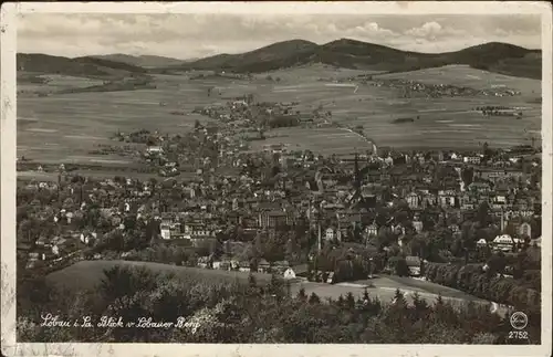 wz78102 Loebau Sachsen Panorama Kategorie. Loebau Alte Ansichtskarten