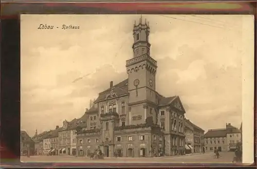 wz78116 Loebau Sachsen Rathaus Kategorie. Loebau Alte Ansichtskarten