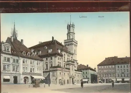 wz78193 Loebau Sachsen Markt Kategorie. Loebau Alte Ansichtskarten