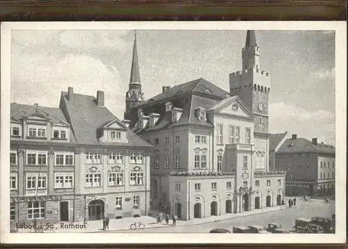 wz78367 Loebau Sachsen Rathaus Kategorie. Loebau Alte Ansichtskarten