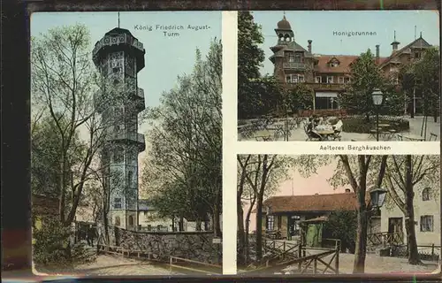 wz78382 Loebau Sachsen Koenig Friedrich August-Turm Honigbrunnen aelteres Berghaeuschen Kategorie. Loebau Alte Ansichtskarten