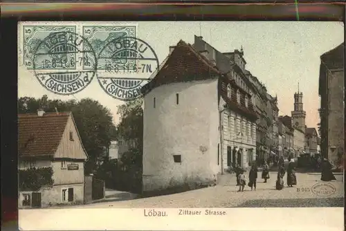 wz78384 Loebau Sachsen Zittauer Strasse Kategorie. Loebau Alte Ansichtskarten