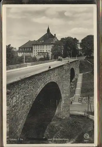 wz78399 Loebau Sachsen Bruecke Krankenhaus Kategorie. Loebau Alte Ansichtskarten