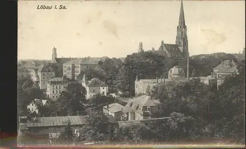 wz78408 Loebau Sachsen Teilansicht Kategorie. Loebau Alte Ansichtskarten