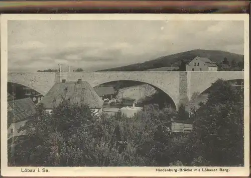 wz78417 Loebau Sachsen Hindenburgbruecke Loebauer Berg Kategorie. Loebau Alte Ansichtskarten