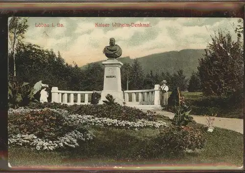 wz78541 Loebau Sachsen Kaiser Wilhelm-Denkmal Kategorie. Loebau Alte Ansichtskarten