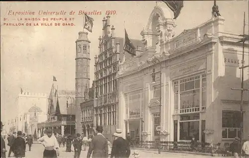 Exposition Bruxelles 1910 Pavillon de la Ville de Gand / Expositions /