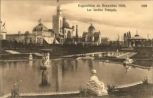 Exposition Bruxelles 1910 Jardins Francais  / Expositions /