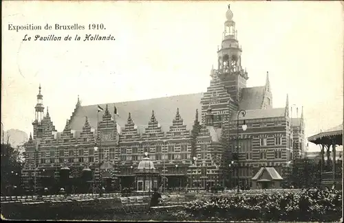 Exposition Bruxelles 1910 Pavillon de la hollande / Expositions /