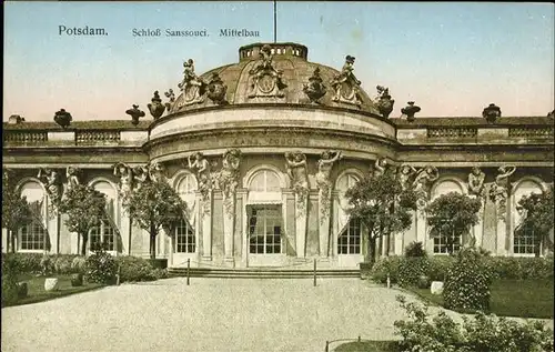 Schloesser Sanssouci Potsdam Karl Braun 29626 Kat. Gebaeude