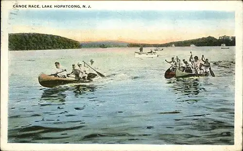 Paddeln Canoe Race Lake Hopatcong NJ Kat. Sport