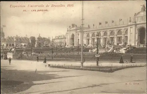 Exposition Bruxelles 1910 Jardins / Expositions /