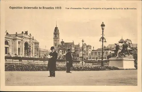 Exposition Bruxelles 1910 Facade Palais / Expositions /