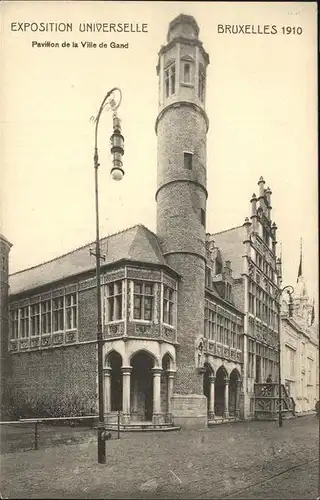 Exposition Bruxelles 1910 Pavillon de la Ville de Gand / Expositions /