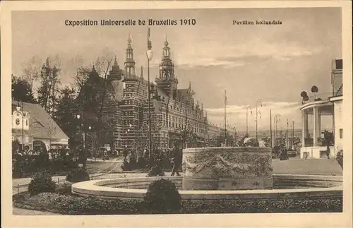 Exposition Bruxelles 1910 Pavillon Hollandais / Expositions /