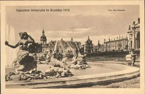 Exposition Bruxelles 1910 Bassins / Expositions /