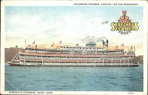 Dampfer Oceanliner Capitol Mississippi Kat. Schiffe