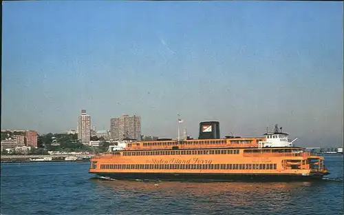 Dampfer Binnenschifffahrt Staten Island Faehre Kat. Schiffe