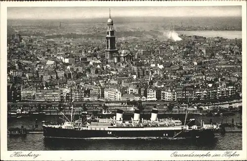Dampfer Oceanliner Ozeandampfer Hamburg Hafen Kat. Schiffe