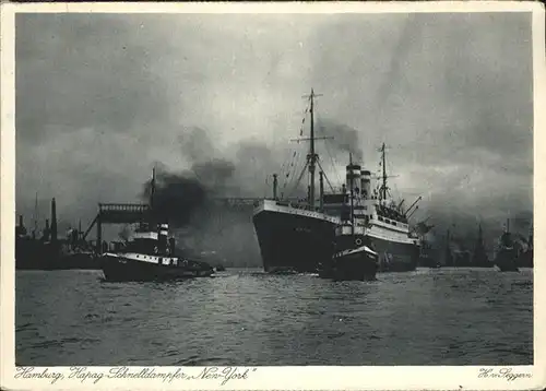 Dampfer Oceanliner Schnelldampfer Hapag Hamburg Kat. Schiffe