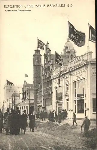 Exposition Bruxelles 1910 Avenue des Concessions / Expositions /