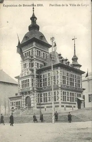 Exposition Bruxelles 1910 Pavillon Ville Liege / Expositions /