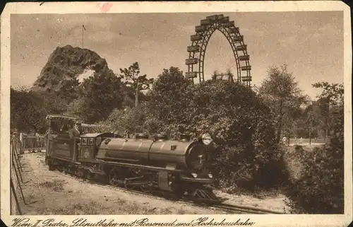 Eisenbahn Wien Liliputbahn Riesenrad Hochschaubahn Kat. Bahnen