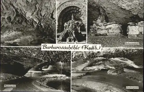 Hoehlen Caves Grottes Barbarossahoehle Kyffhaeuser / Berge /