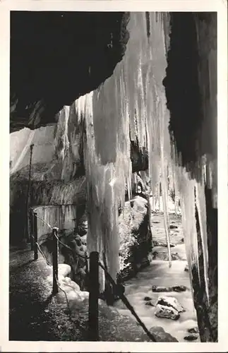 Hoehlen Caves Grottes Tropfsteinhoehle Partnachklamm  / Berge /