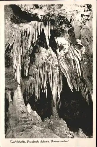 Hoehlen Caves Grottes Tropfsteinhoehle Teufelshoehle Barbarossabart / Berge /